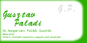 gusztav paladi business card