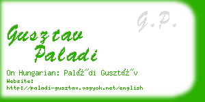 gusztav paladi business card